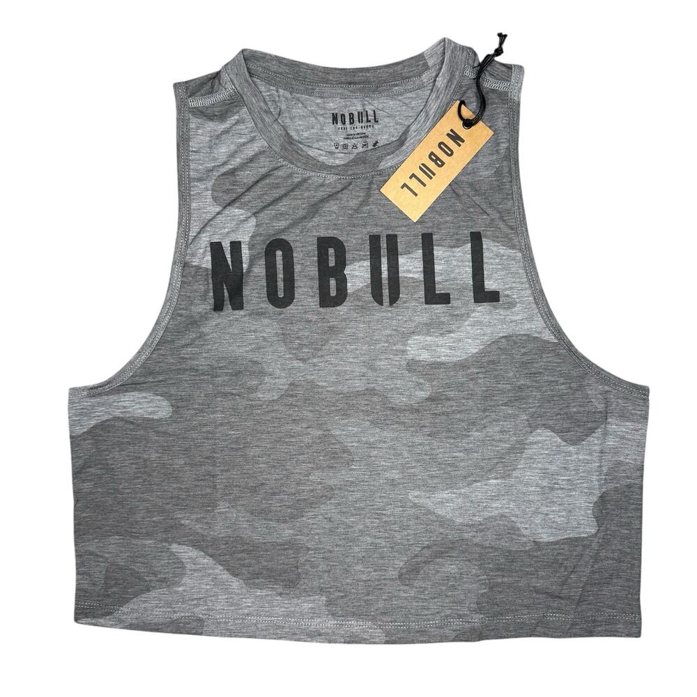 NWT NOBULL Camo Muscle Tank Heather Gray Size XL